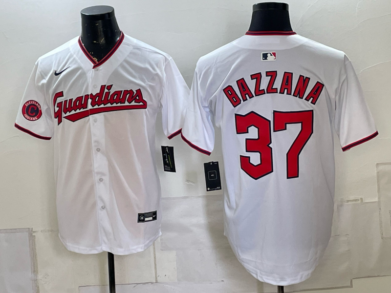 Men 2026 Cleveland Indians #37 Bazzana white Nike MLB Jersey 0816002->philadelphia phillies->MLB Jersey
